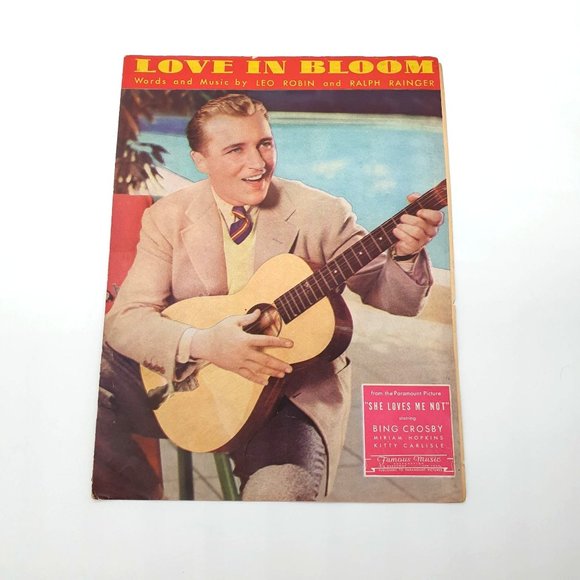 Vintage Sheet Music Love In Bloom 1934 Piano Voice Ukulele - Picture 1 of 4